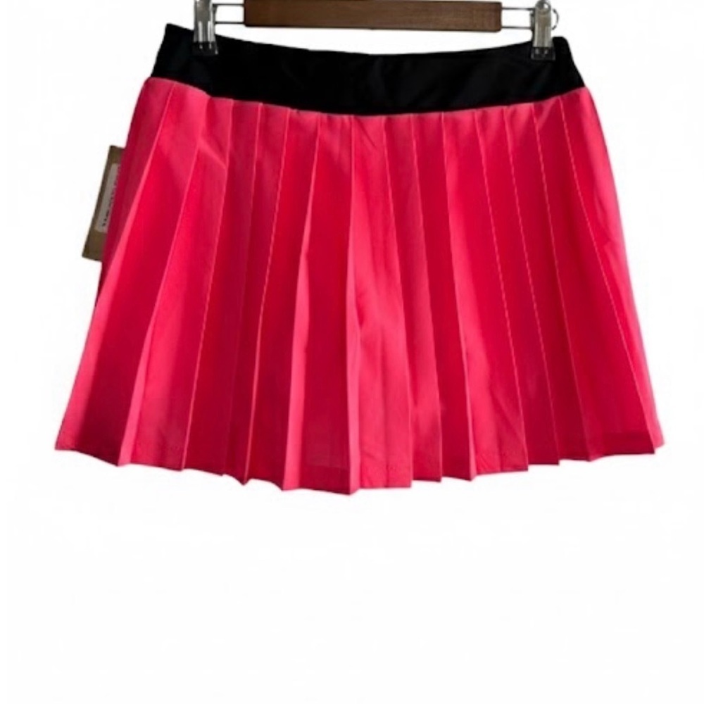 Albion Tie Breaker Tennis Skirt Skort Pleated Size M Kelsey Pink Athletic Golf